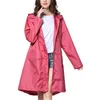 Trench da donna Donna Uomo Giacca impermeabile Giacca a vento Leggero Traspirante Cerniera Cappotto antipioggia Poncho Antivento Con cappuccio Abbigliamento antipioggia Capispalla