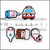 Shoe Parts Accessories Shoes Medical Cartoon Pvc Charms Buckles Action Figure Fit Bracelets Croc Jibz Gardenshoe Wristband Boys Girls Gift