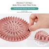 Household Cleaning Tools Hair Catcher Shower Durable Silicone Stopper Drain Covers Protector Easy to Install & Clean Suit for Bathroom Bathtub and Kitchen 4 Color