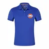 Gulf Print Custom Made Solid Color Man Short Sleeve T Shirt Cotton High Quality Slim Elasticity Men T-shirt Polo Shirt 220620