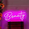 مخصصة LED Flex Neon Sign Sign Beauty Salon Hair Nails Open Visual Art Bar Pub Club Wall Hanging Fenecible Lighting for Decoration Lam 220615