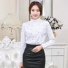 Bloups feminina camisas de moda chiffon women white white lady buttle up camisa de manga longa camisa de mujer ladies topswomen