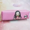 Figurines de dessin animé Anime démon Slayer Kimetsu No Yaiba Kamado Nezuko étudiant crayon papeterie étui à crayons stylo marqueur sac pochette de rangement