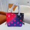 Kobiety luksusowe projektanci TOBES ONTHEGO Torby na zakupy najwyższej jakości grę na torebce gradient crossbody torba oryginalne skórzane torebki damskie 33 cm