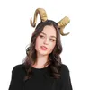 Elk Horn Sheep Witch Evil Witch Rested Devil Ram Goat Headband Halloween Party Antelope Testa di Natale Cosplay L220530