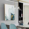 Minimalist soyut duvar poster modern stil tuval baskı mavi doku yağlı tabak çağdaş sanat odası dekorasyon resmi