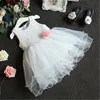 Flickans klänningar Baby Girl Gown Lace Summer Kids Flower Dress for Girls 2022 Bebes Vestido Bridesmaid Tutu Formal Dressgirl's