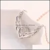 Hänge halsband ängelvingar 100 halsband älskar minne kvinnor lyxiga smycken zirkon yydhome droppleverans 2021 hängen yydhome dhhqj