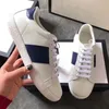 Männer Frauen Designer Sneakers Gestreifte Vintage Sneaker Freizeitschuhe mit Ace Stripes Stickerei Snake Tiger und rotem und grünem Fersenleder