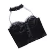 Женские танки Camis Women Style Tops Sexy Black Halterneck Vest Summer Fashion Mesh Toping Topswomen's