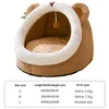 Warm Cats Bed Cute Cat House Kitten Lounger Cushion for Small Pet Sleep Tent Washable Pets Sleeping Bag Soft Dogs Bear Cave 220323