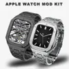 Для Apple Watch Чехлы Роскошный Премиум Комплект Модификации AP Из Нержавеющей Стали Защитный Чехол Ремешок Крышка iwatch 44 мм 45 мм