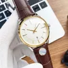 Men's watch Mechanical self-winding movement High-strength glass surface Stainless steel leather strap Ceramic dial Surface diameter 39 thickness 12