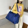Duffel Bags Fashion Large Travel Bag Women Cabin Tote Handbag Nylon Waterproof Shoulder Weekend Gym FemaleDuffel