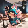 Mobile phone cases suitable for 13 pro Chinese style flower blue light messenger lanyard new p40pro protective cover