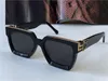 Diseñador Men Design Gafas de sol Millionaire 1165 Marco cuadrado Vintage Gold Gold Summer UV400 Estilo de lente Calidad superior 96006