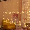 Year Elk Bell LED String Light Christmas Decor for Home Hanging Garland Tree Ornament Navidad Xmas Gift Y201020