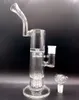 12.5 inch Thick Glass Hookahs Female 18mm Water Bong Pipes for Smoking with Tree Arm Tire Double Perc