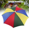 Berets Outdoor Sun Shade Waterproof Camping Fishing Headwear Cap Portable Rain Umbrella Hat Foldable Beach Head Hats AccessoryBerets Oliv22