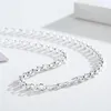 Chaînes 20 "-32" véritable pur 925 en argent Sterling cercle Rolo collier pour femmes filles hommes bijoux Ketting Kolye Colier 50-80cm 5mmChai