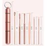 Multifunction Stainless Steel Rose Gold Spiral Ear Pick Spoon Wax Removal Set Cleaner Portable Ears Picker Care Beauty Tools SN4535