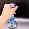 10 inch Blue Glass Water Bong Hookahs with Double Honeycomb Perc Smoking Pipes