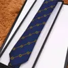 Designer Mens Tie Bee Pattern Silk Tie Brand Neck Ties for Men Formal Business Wedding Party Gravatas With Box245b