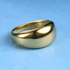 Anello in acciaio inossidabile per uomo e donna con anelli con nome personalizzato placcato in argento dorato