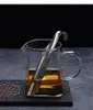 Outils de crépine d'infuseur de thé d'acier inoxydable filtre de maille de diffuseur de tuyau de bâton pour les épices roses de feuille de thé en vrac KDJK2203