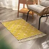 Teppiche Quaste Bereich Teppich Geometrische Bodenmatte Retro Böhmischen Handgewebte Baumwolle Leinen Teppich Schlafzimmer Wandteppich Dekorative Decke Teppich Teppiche Auto