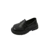 İlkbahar Ve Sonbahar Çocuklar Gelinlik Ayakkabıları Erkek Çocuklar Için Okul Performansı Siyah Rahat Bebek Ve Yürümeye Başlayan Deri Ayakkabı L220716