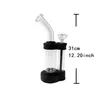 Il più nuovo plasma narghilè Bong interruttore tattile Shisha Set incandescente al buio Sfera di induzione elettrostatica spessa 5 mm con confezione regalo Ciotola Perc Dab Rig Bong in vetro Tubo dell'acqua