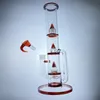 Wasserpfeifen 18 mm Gelenk 18 Zoll amerikanische rote Bong neues Design
