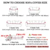 Fundas para sillas Jacquard Stretch Sofa Slipcover Spandex Elástico Seccional Para Sala De Estar Chaise Longue Couch Cover 1/2/3/4-seaterChair