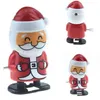 Lindo Natal Plástico Windup Brinquedos Santa Claus Snowman Brinquedos Brinquedos Crianças Jump Presente Dos Desenhos Animados Personagens de Natal Presentes