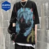 Graffiti Hip Hop T Shirts Mens Plus Size Streetwear Fashion Harajuku T -shirt Zomer Korte mouw T -shirt Women Tops 220407