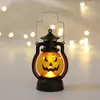 LED Halloween Pumpkin Lantern Lamp Ghost Party Rekvisita hängande nattljus Ljusdekorationer Hem Bar Kids Toy Outdoor Yard Decor HY0445