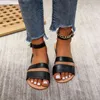 Summer New Large Size Women Shoes Fashion Trend Flat Round Nose Beach Casual Sandals Women Sandals New Arrival J220527