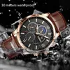 2022 Orologi da uomo Top Brand Luxury Orologio da polso da uomo in pelle Orologio al quarzo Sport Orologio da uomo impermeabile + scatola