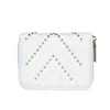 HBP Wallets Zero Wallet Female Rivet Zipper Card Coin Wallet Bag Pu Embroidered Line 220823