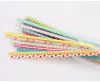 25pcs Reusable Plastic Straws for Tumbler Mason Jars 23cm Drinking Straws Colorful Hard Plastic Drinking Straw BPA-Free