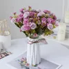 Decoratieve bloemen kransen Cannation kunstmatige hoogwaardige boeket trouwvazen ​​voor huistafel decor tuin nep planten hydrangeadecora