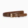 cinturón para hombre cinturones para hombres diseñador Diseño simple Nicho Capa superior Cinturón de piel de vaca Patrón de cocodrilo Jeans decorativos Cinturón Accesorios de moda para mujer 814484097