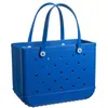 Jelly Candy Silicone Beach Washable Basket Bags Large Shopping Woman Eva Waterproof Tote Bogg Bag Purse Eco263A