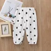 Małe spodnie oddychające komfort liniowy bawełniany letni moda dziecięce spodnie Candy Color Pants 20220928 E3