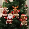 Christmas Tree Accessories Santa Doll Ornaments Decorations Cloths Small Hanging Pendant Gift 4 styles