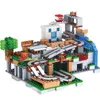 Mountain Cave My World Bricks The Mine Mechanism Inglys Building Block Action Figures Compatible My World Set Gifts Toy G220524