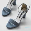 샌들 여름 2022 여성 고급 패션 여성을위한 하이힐 신발 (5cm-8cm) 캐주얼 품질 AZ1