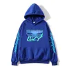 Herrtröjor tröjor cyberpunk edgerunners hoodie anime tryck hoody crewneck fleece hooded tröja lucy grafisk casual kläder mode streetwear 230206