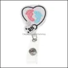 Key Rings Jewelry Medical Cartoon Felt Retractable Badge Holder Pl Reel Nurse Id Name Card Tag With Clip Drop Delivery 2021 Mthss